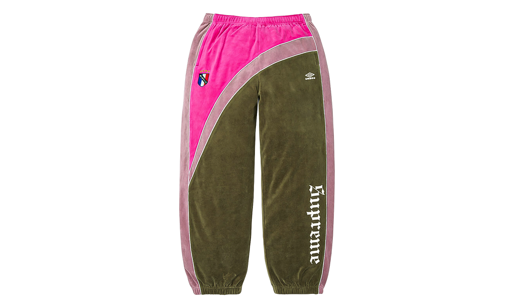 Umbro Velour Track Pants "FW26 - Olive" SU28559