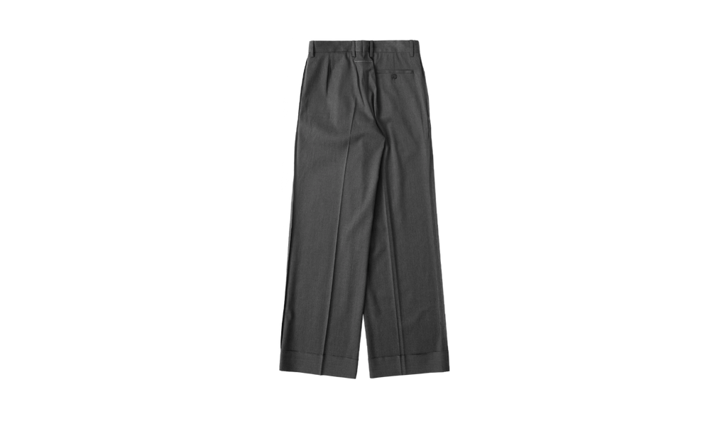 Tailored Wool Pants "Dark Grey Melange" SH0KA0047S47848860M