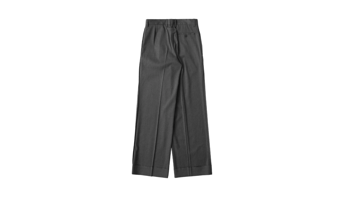 Tailored Wool Pants "Dark Grey Melange" SH0KA0047S47848860M