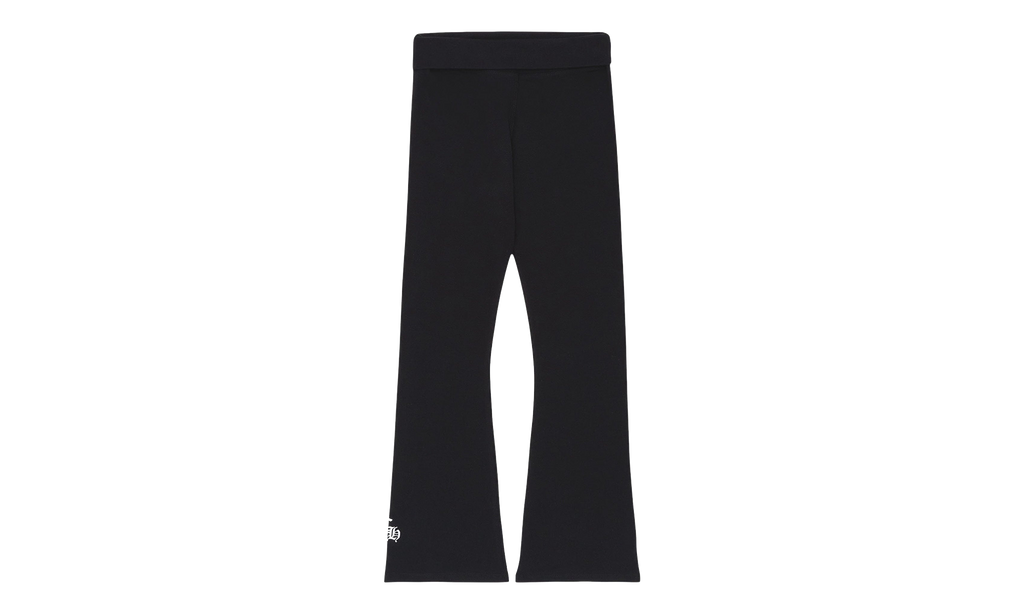 CH Scroll Logo Bell Bottom Yoga Pants "Black / White" CHRM1206