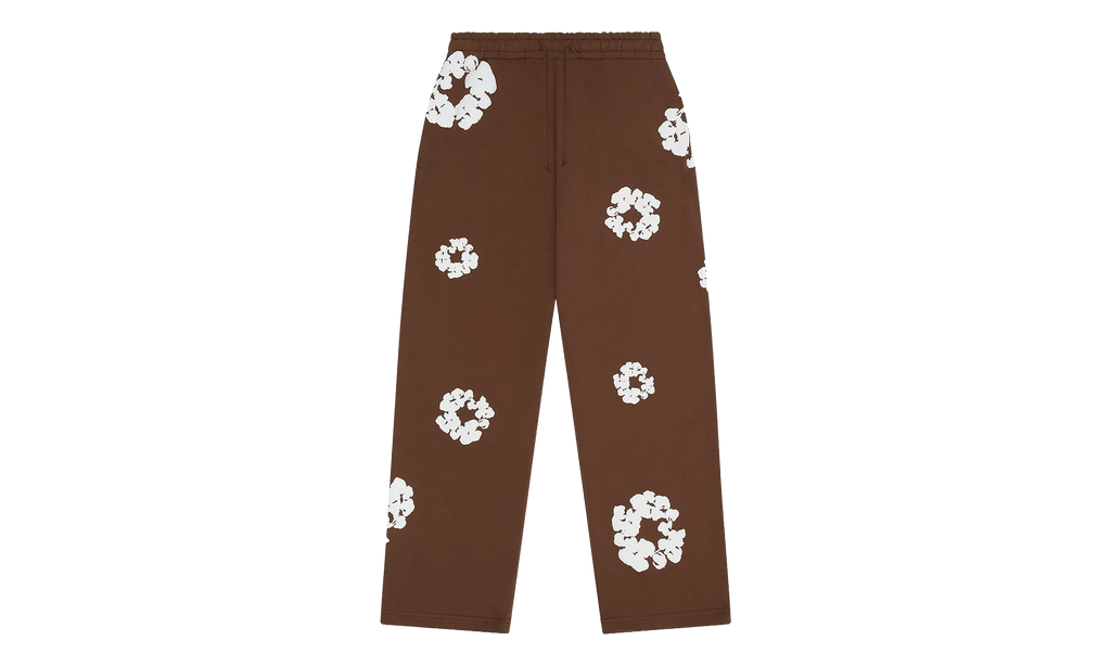 Cotton Wreath Baggy Sweatpants "Dark Brown" DT660
