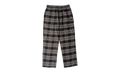 After School Leather Cross Patch Flannel Pants "Black/Grey/White" CHRM1726