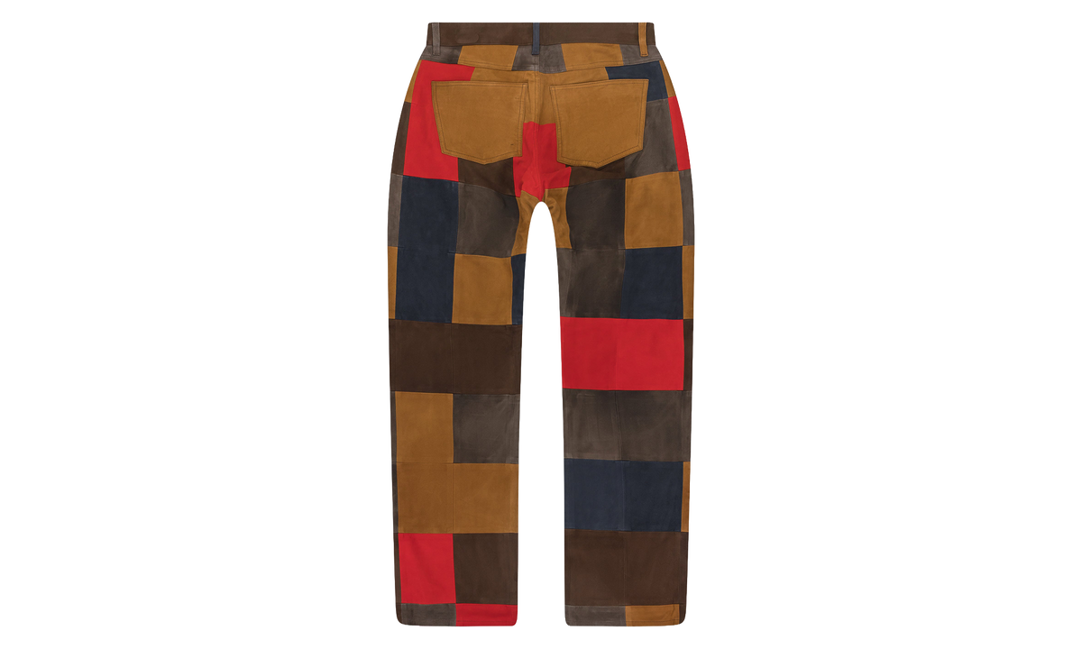 Night-Off Suede Patchwork Pants "Multi" DT987