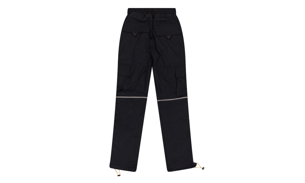 Knee Zip Cargo Pants "Black" BKZ001