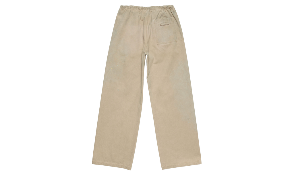 Light Cotton Twill Drawstring Pants "Light Beige" BK0760 AGU