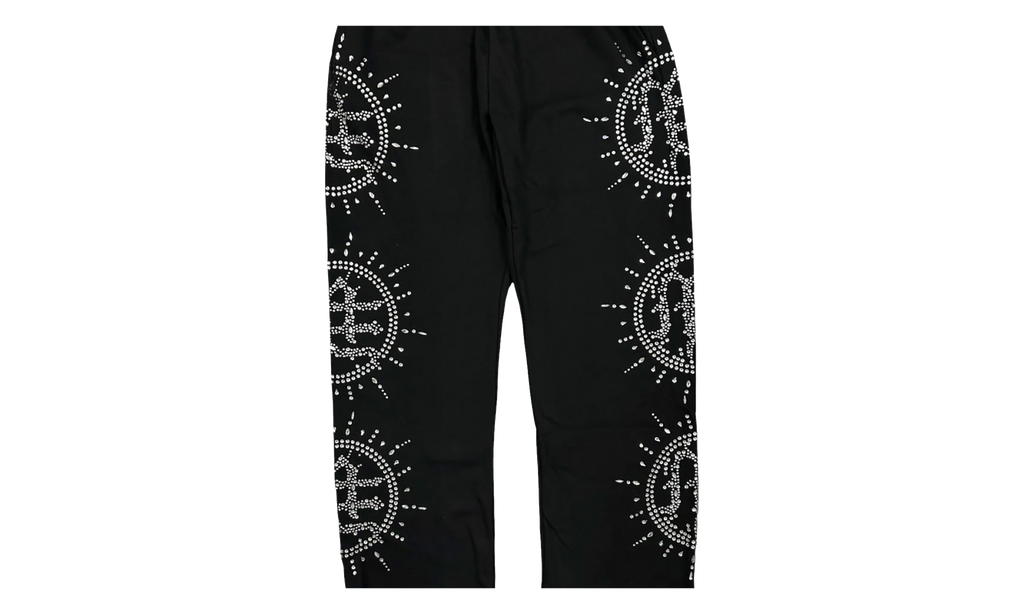Eclipse Rhinestone Sweatpants "Black" MIXE043