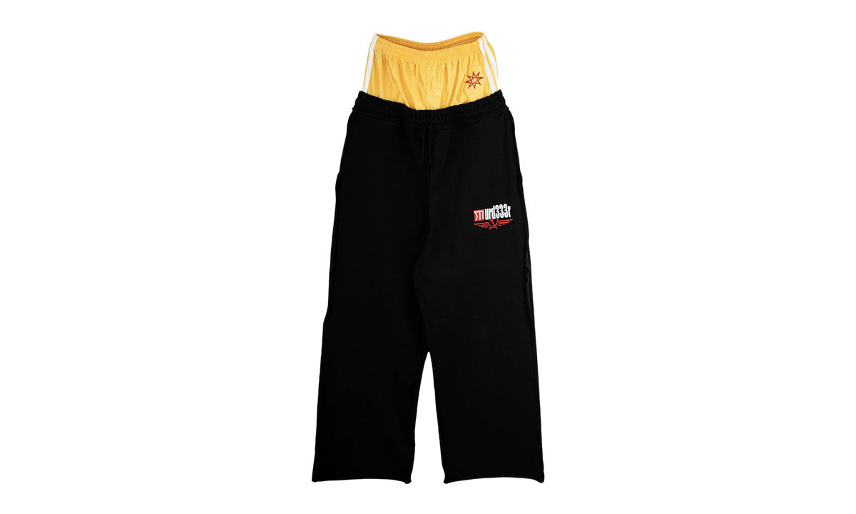 Greedy Unit Double Layer Sweatpants "Black" MRD005