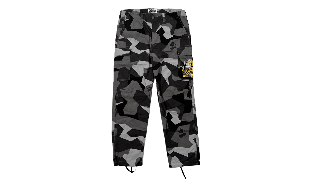 Side Tiger Patch Cargo Pants "Camo Grey" BSTCPGC