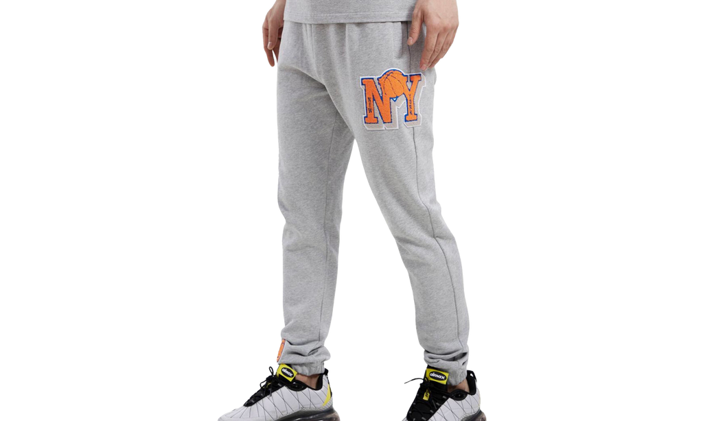 NBA New York Knicks Mash Up Logo Sweatpants "Grey" BNK454272 HGR