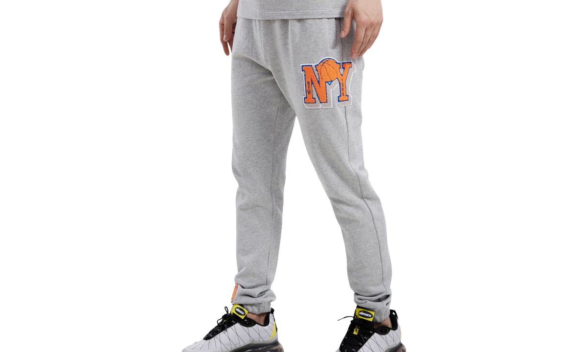 NBA New York Knicks Mash Up Logo Sweatpants "Grey" BNK454272 HGR