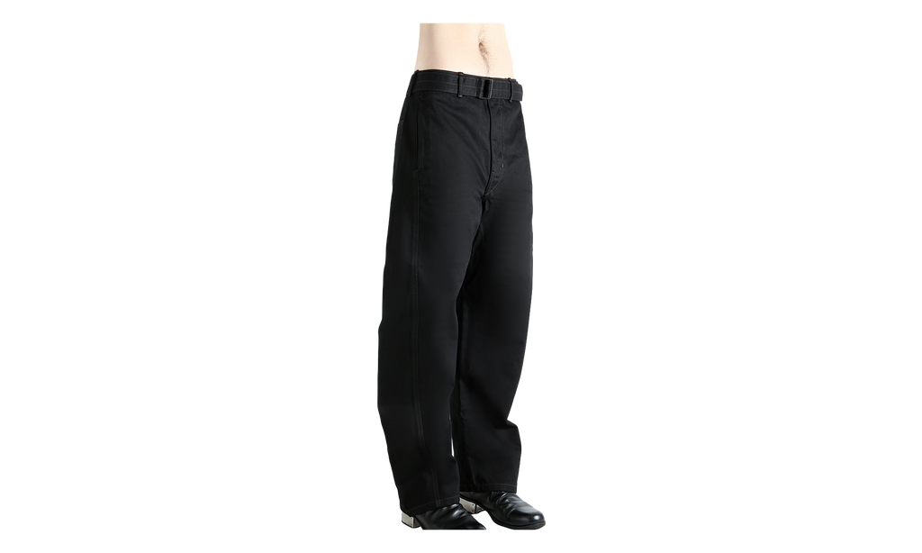 twisted belted pants "BLACK" PA326 LD1055 BK999