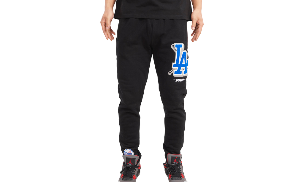 MLB Los Angeles Dodgers Mash Up Logo Sweatpants "Black" LLD433358 BLK
