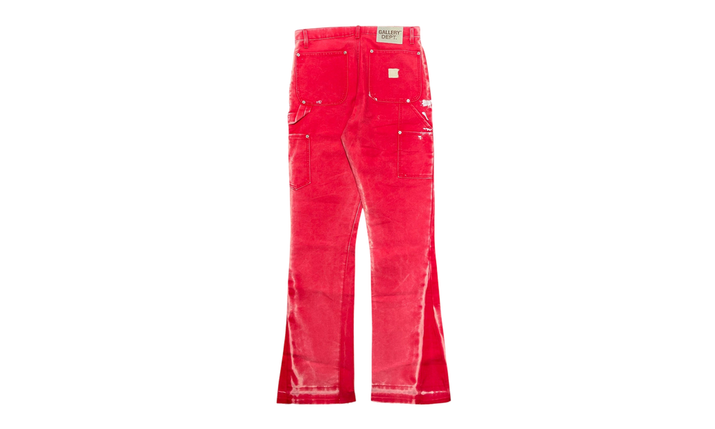 LA Flare Carpenter Pants Paint Splatter "Red Multi" GDPSLFJR