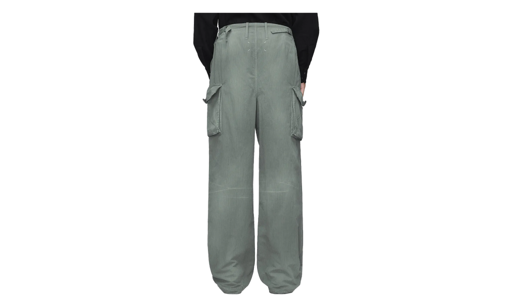 Cotton Blend Cargo Pants "Sage" S50KA0708M356851809