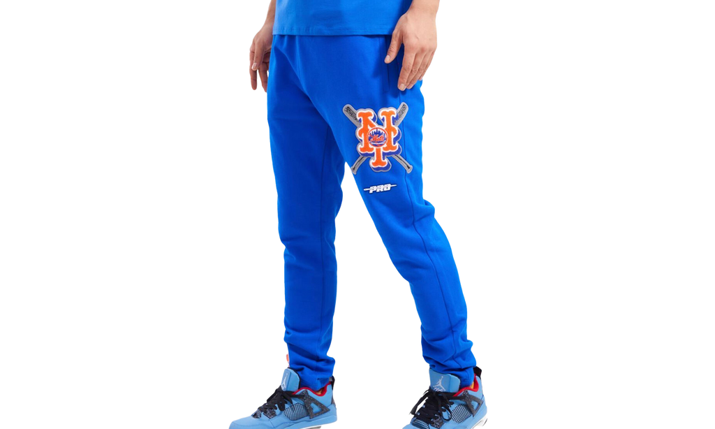 MLB New York Mets Mash Up Logo Royal Sweatpants "Blue" LNM433426 RYB
