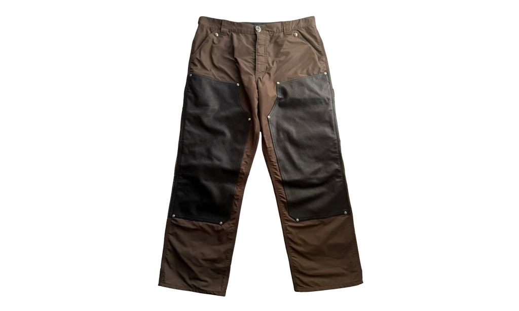 Leather Carpenter Nylon Pants "Brown" CHRM0425