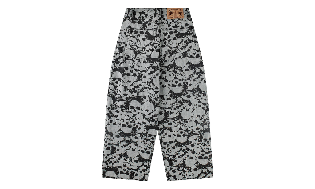 Antaeus Denim Pants "Black / White" ANTAPA BKW