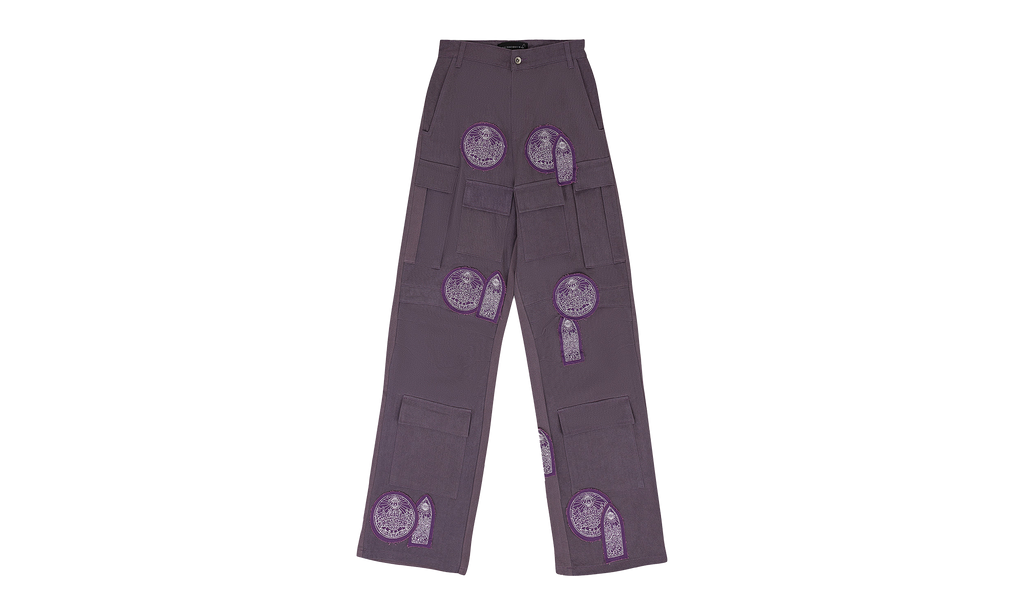 DUAL PATCH POCKET PANTS "VIOLET" 11200640013AW23