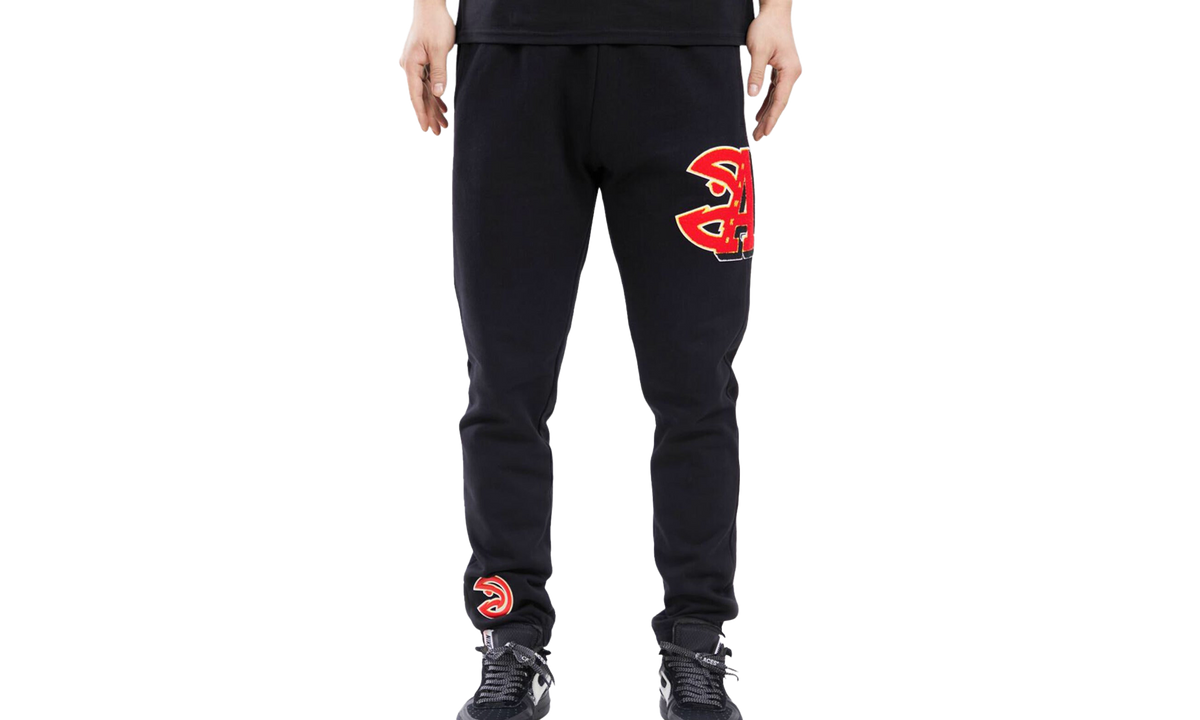 NBA Atlanta Hawks Mash Up Logo Sweatpants "Black" BAH454276 BLK