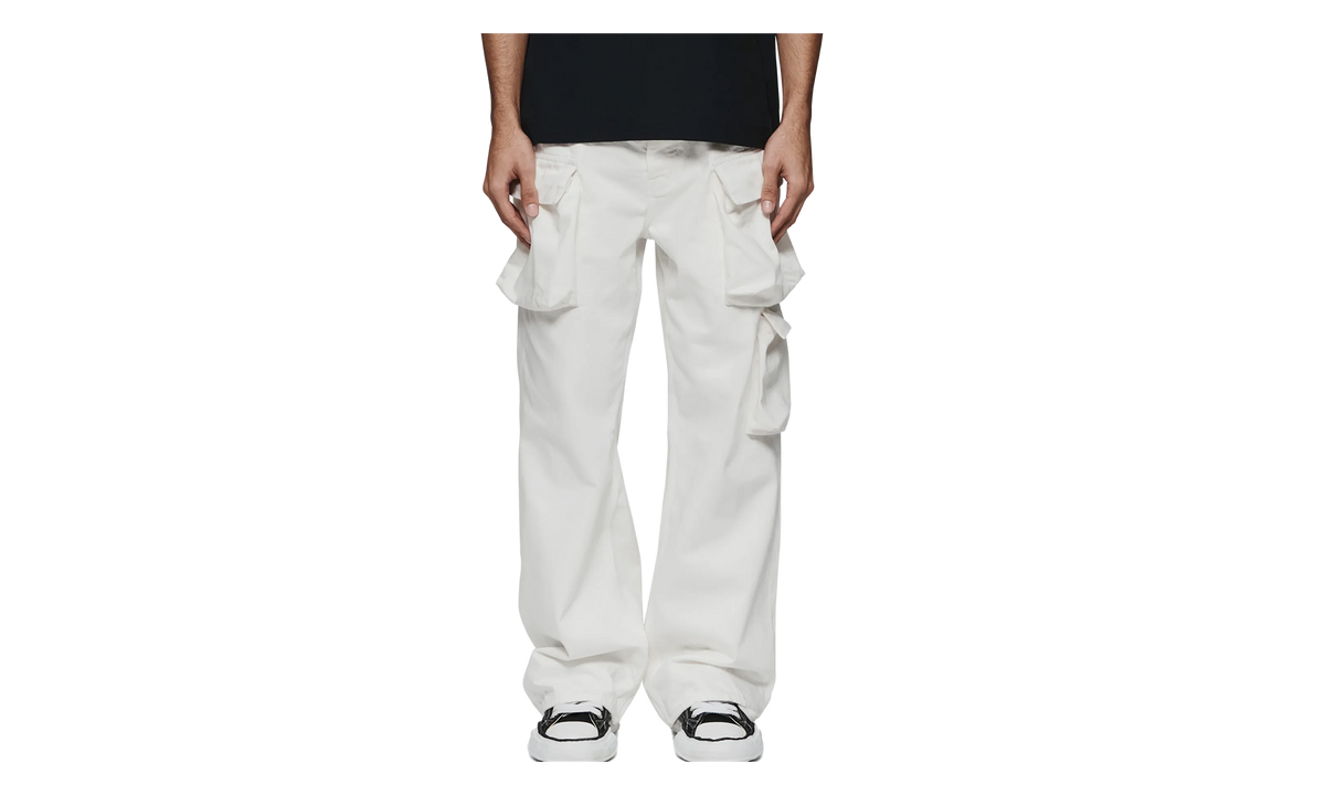 Triple Pocket Cargo Pants "White" P018 TCWH324