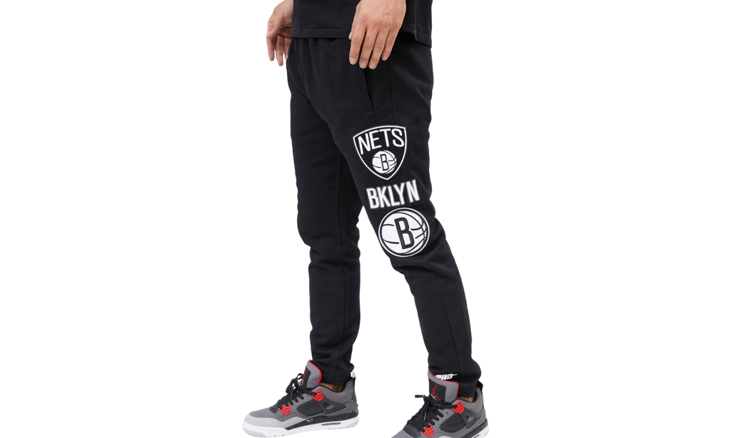 Brooklyn Nets Retro Classic /Gray Sweatpants "Black" BBN456017 BGY