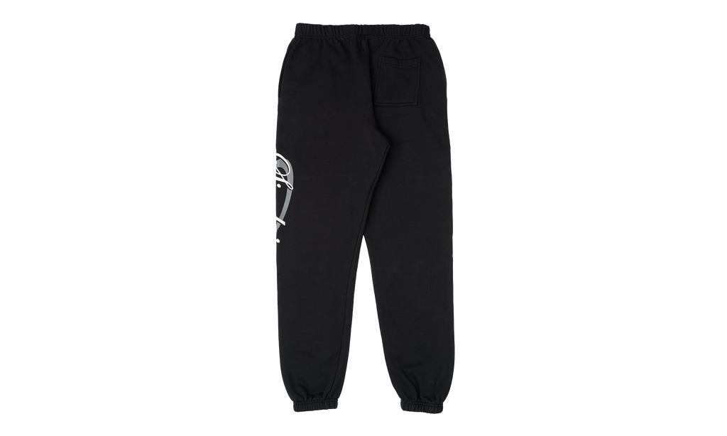 Script Logo Sweatpants "Black / White" SMB010 2