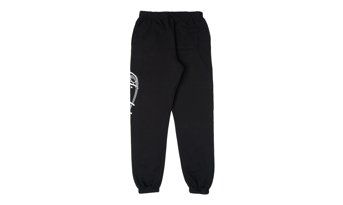 Script Logo Sweatpants "Black / White" SMB010 2