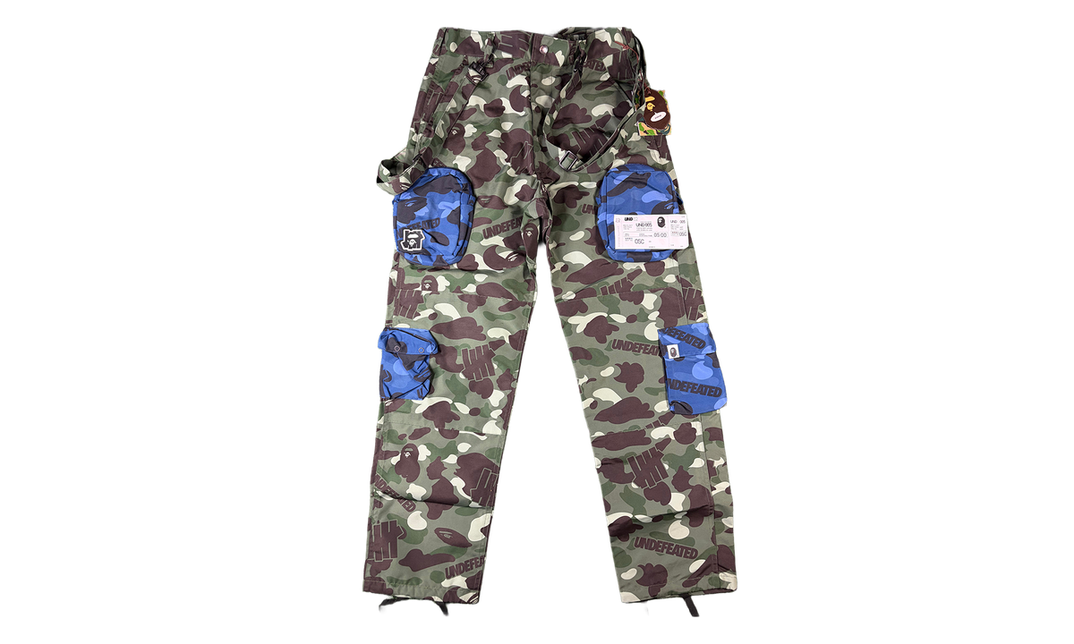 Bape X Undefeated Multi-Pouch Camo Cargo Pants "Multicolor" BAPE073