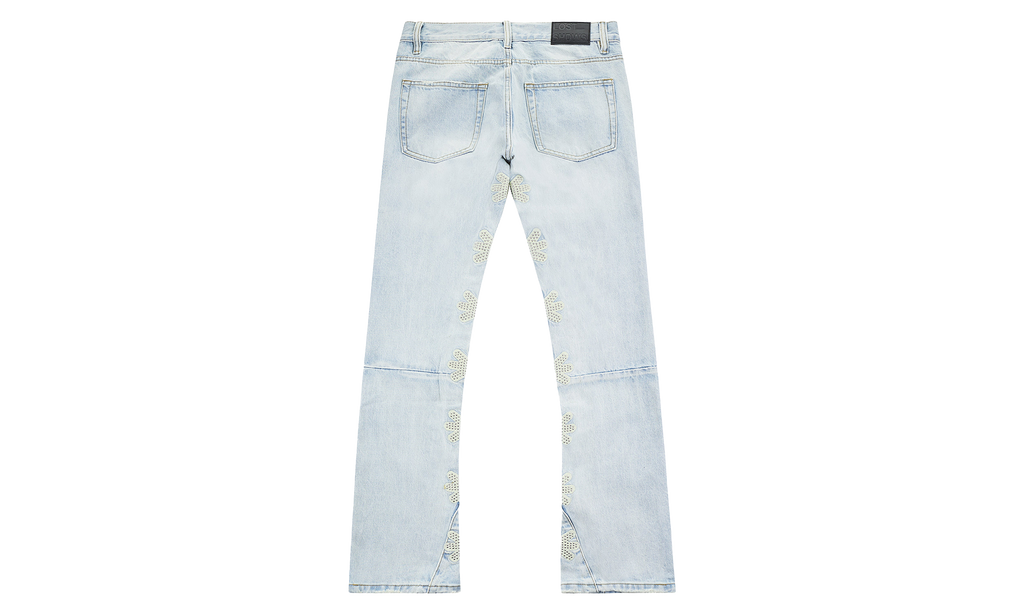 Studded Denim Pants "Bone" LSDSSBO