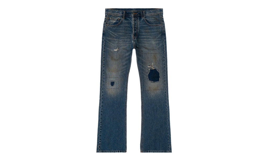 Patchwork Denim Pants "Blue" BS134