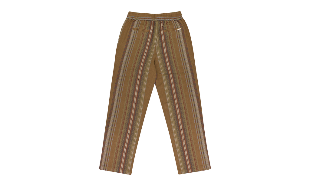BLANKET STRIPE DRAWSTRING PANTS "BROWN" FW23WP014 BROWN STRIPE