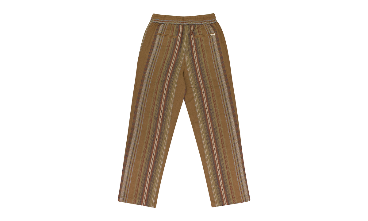 BLANKET STRIPE DRAWSTRING PANTS "BROWN" FW23WP014 BROWN STRIPE