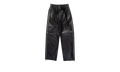 LEATHER SIDE ZIP TRACK PANT "Black" P522 LBBP423