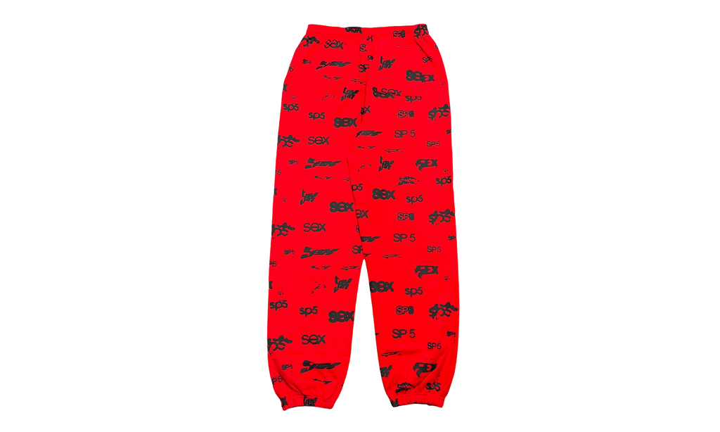 AOP Logo Sweatpants "Red / Black" SP5der441