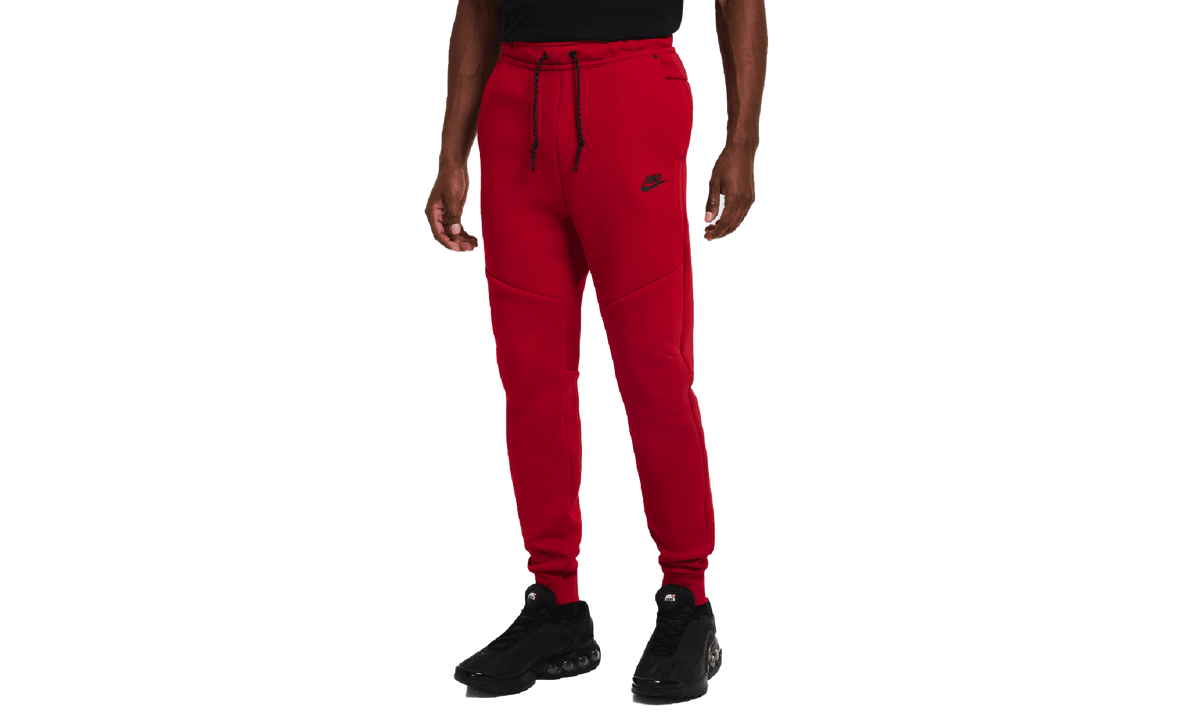 Tech Fleece Jogger Pants Mens Style "GYM RED/BLACK" HV0959 687
