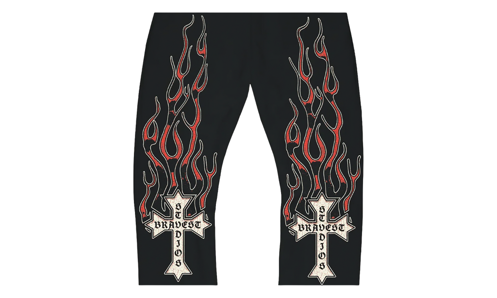 Flames Sweatpants "Red" BS153