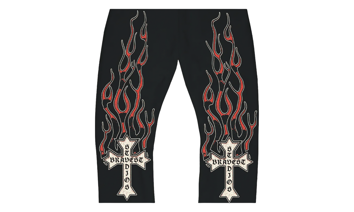 Flames Sweatpants "Red" BS153