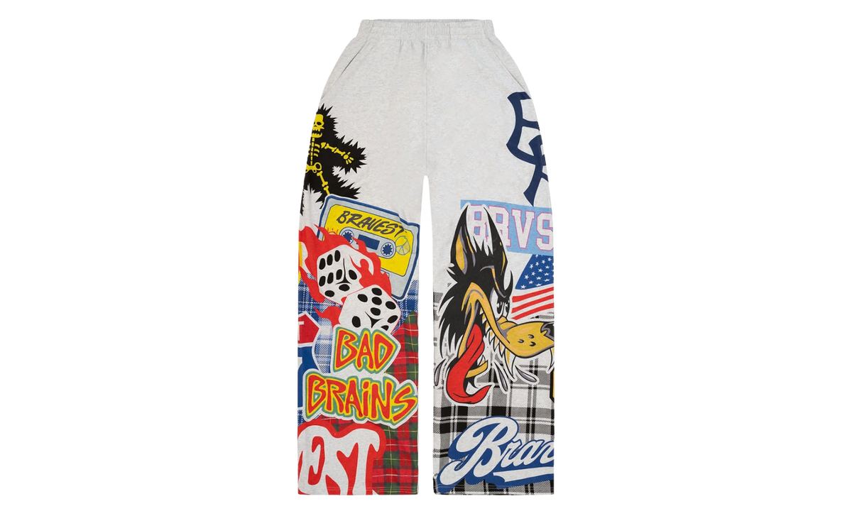 Patchwork Baggy Sweatpants "White" BS158