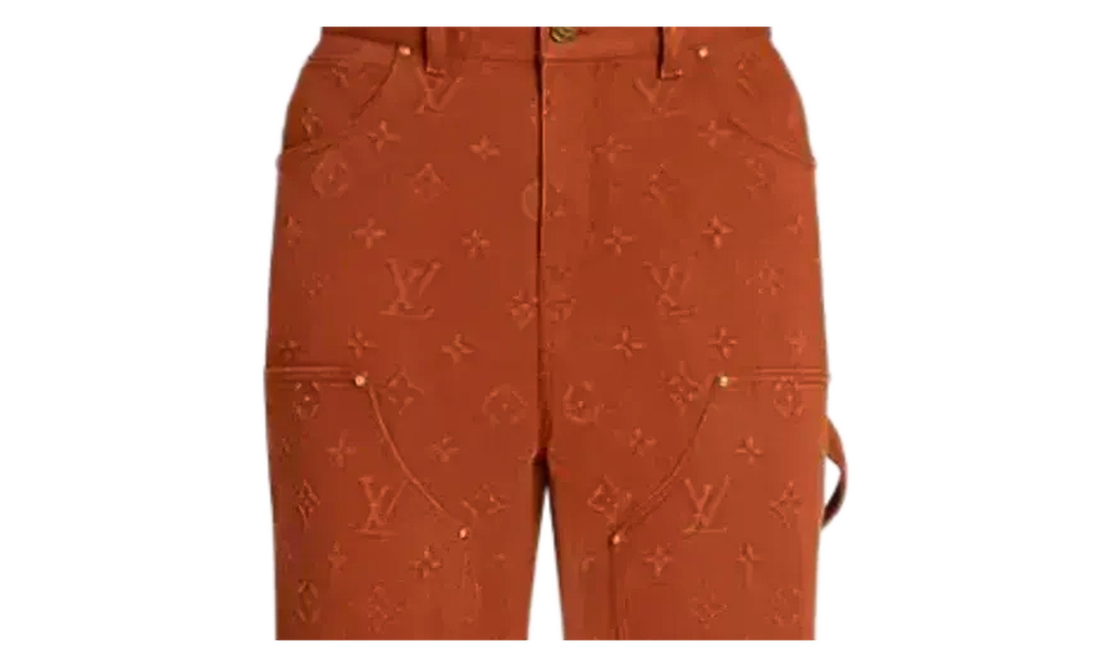 Embossed Monogram Carpenter Pants "Brown" 1A96UW