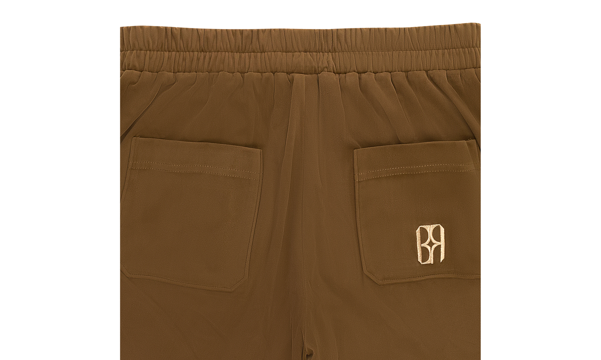 FLAME PEARL VELVET BROWN PANTS "Brown" BC24FWPT08