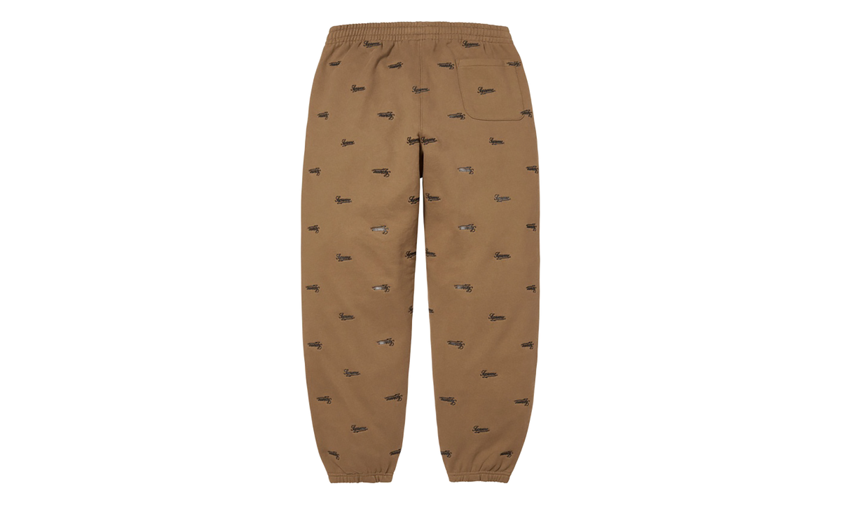 Repeat Script Sweatpants "FW25 - Dark Khaki" SU27082