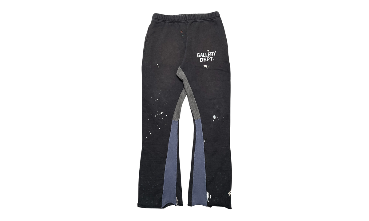 GD Logo Paint Splatter Flare Sweatpants (2024) "Washed Black White Multi" GDGDLFSWB