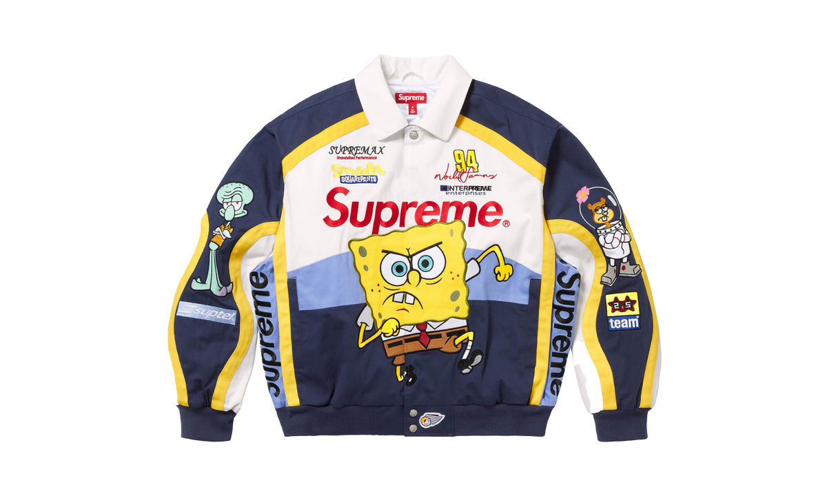 SpongeBob SquarePants Jeff Hamilton Racing Jacket "SS25 - White" SU25375