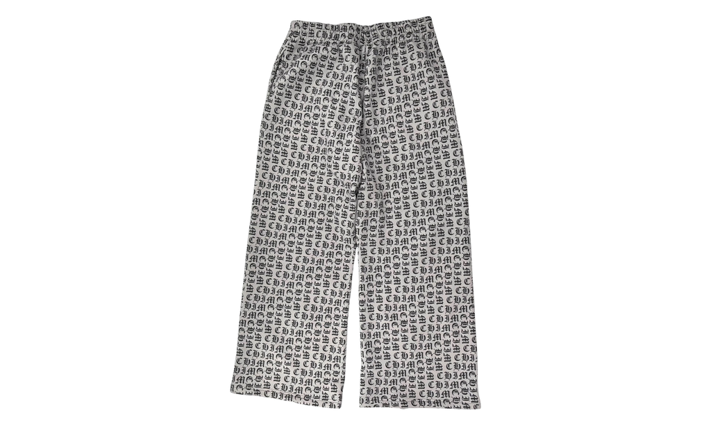Old English Sweatpants "White / Black" HMDD099