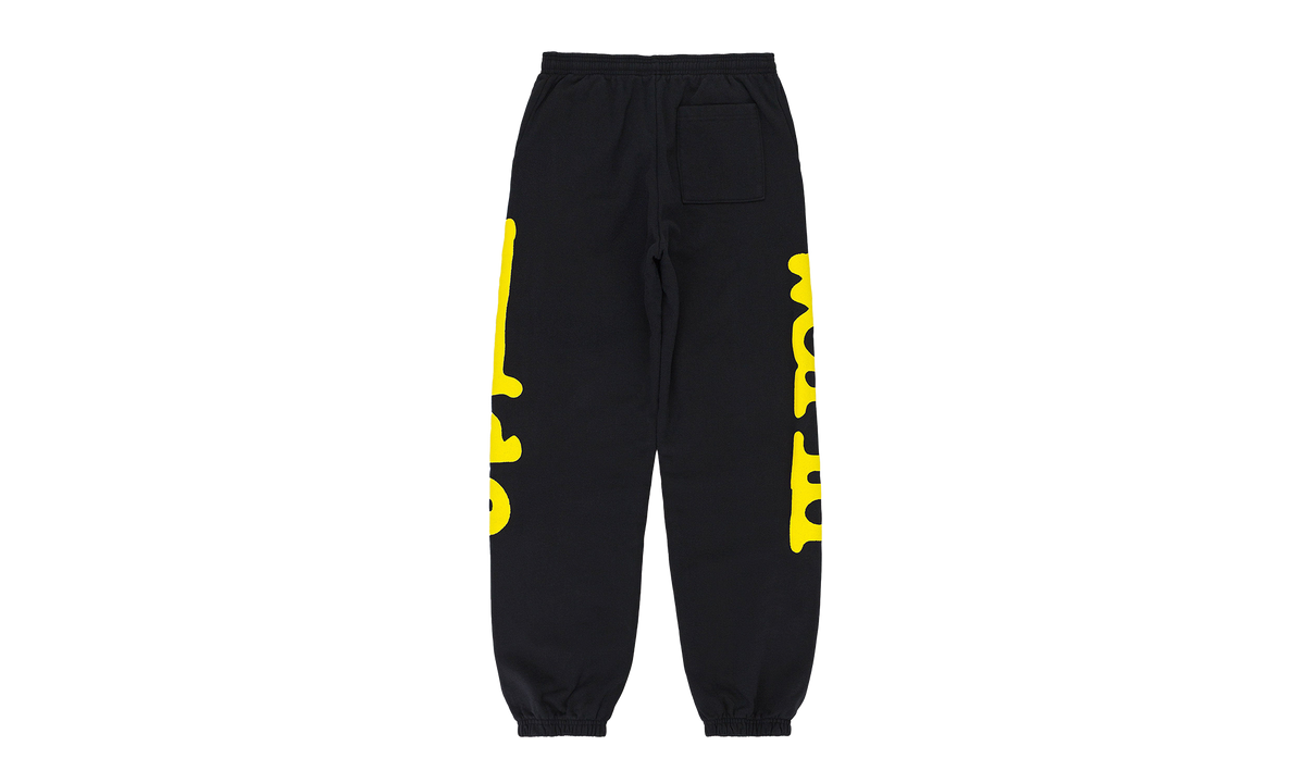 Sp5der Beluga Sweatpants "Onyx/Yellow" M01SS002BGBY