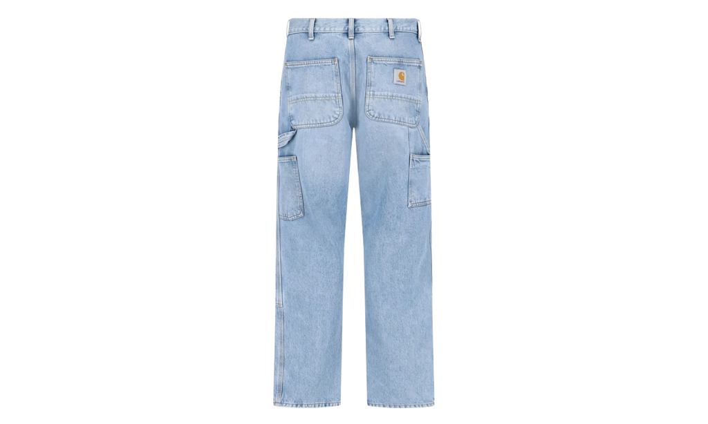 Double Knee Pants "Blue Heavy Worn Bleached" I032699 01 WU