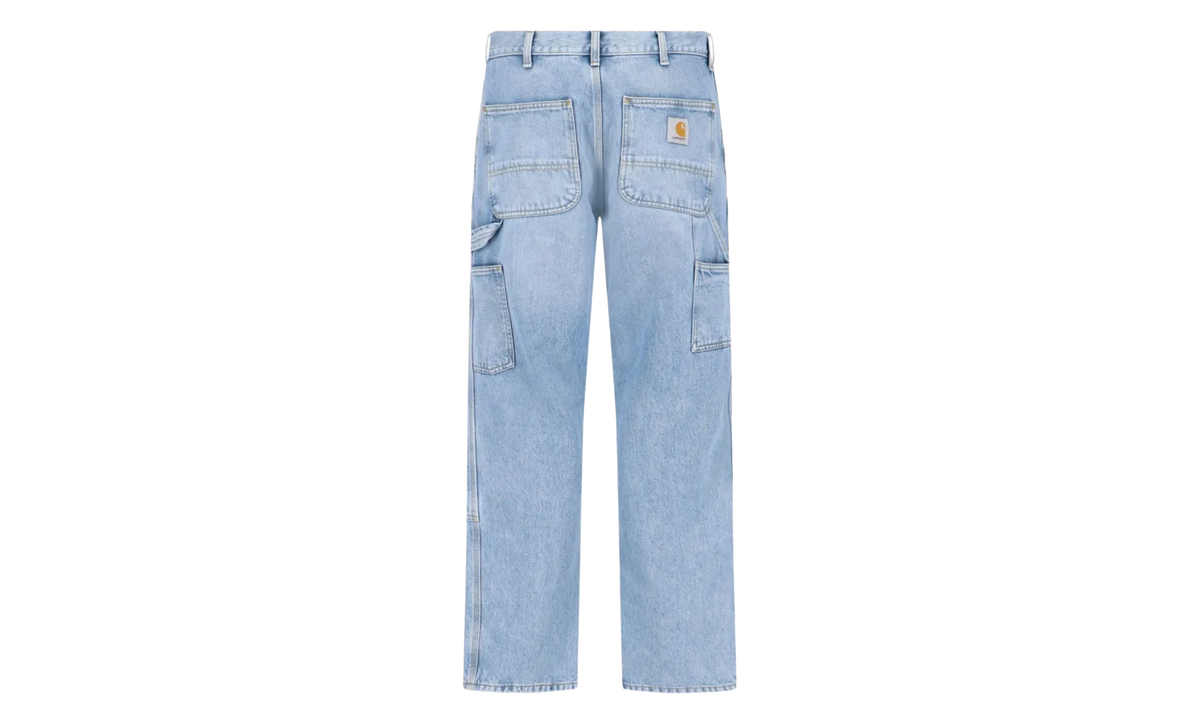 Double Knee Pants "Blue Heavy Worn Bleached" I032699 01 WU