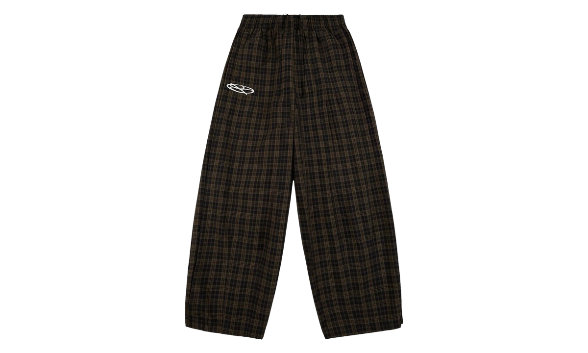 Lounge Plaid Track Pants "Black" BK048