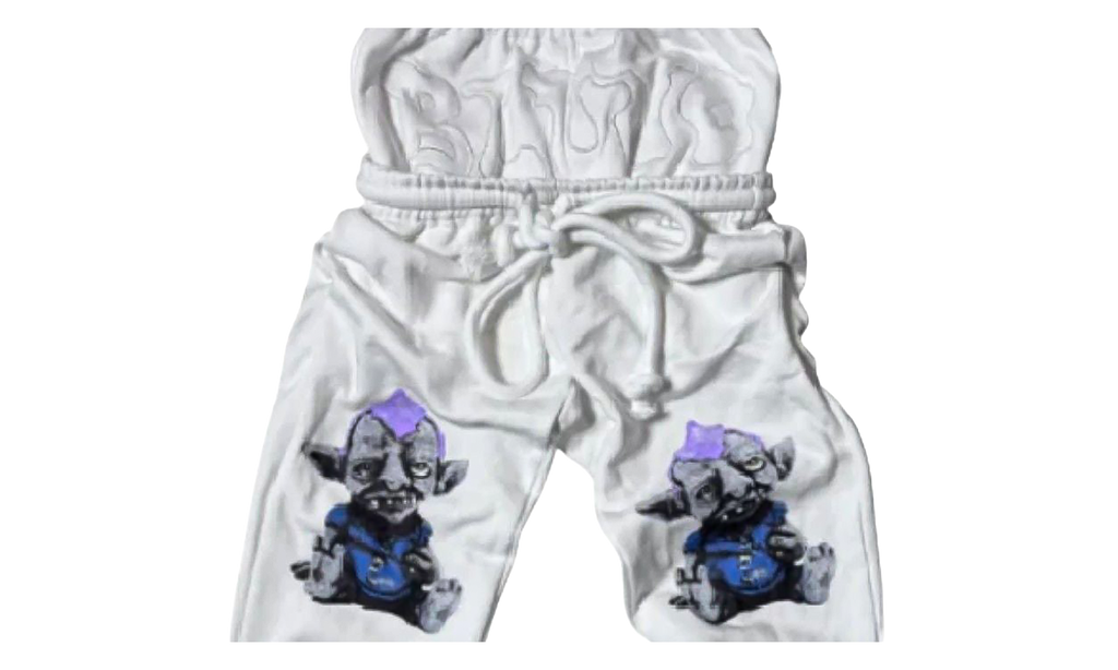 Binky Troll Sagging Sweatpants "White" BS013