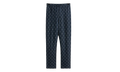 Silk Geometric Stitch Barrow Pant "Nocturnal" KHM060377 413